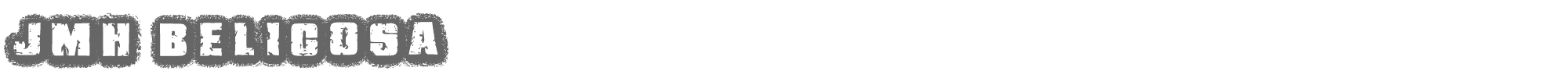 Sample characters JMH Belicosa Font